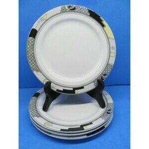 Mikasa Ultima Scenario 7 3/4"  Salad Plates Set Of 4 read